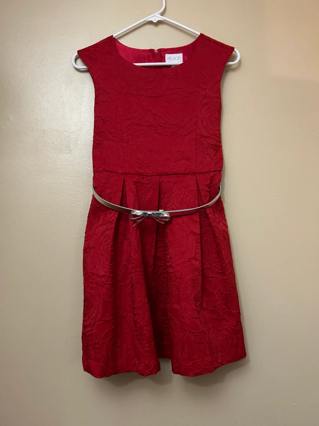 Rose patterned sleeveless RED dress from Children’s Place thumbnail