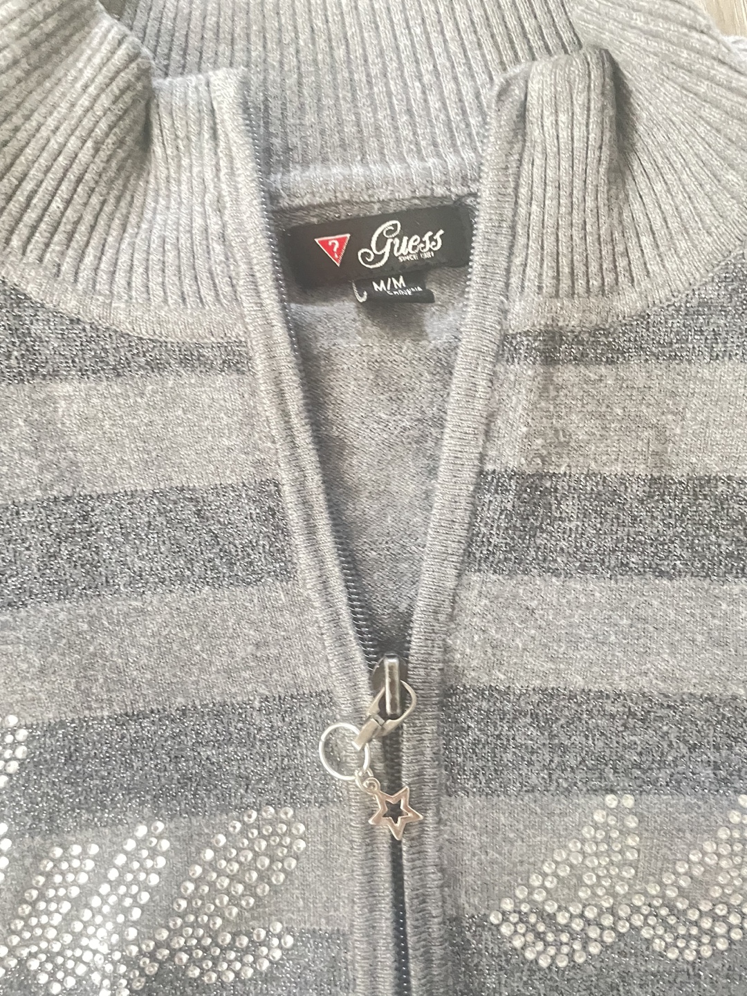 vintage guess zip up sweater - photo 2