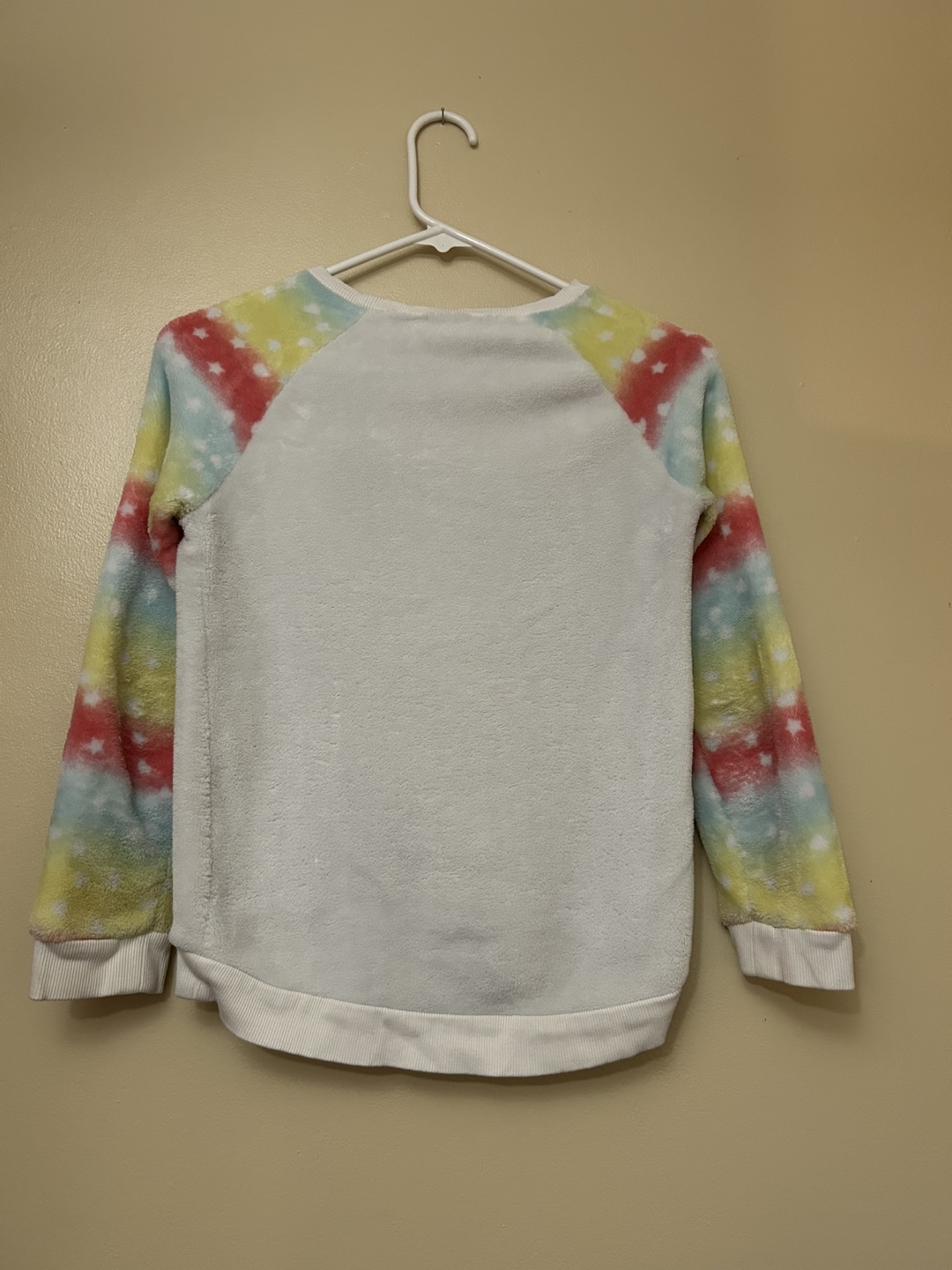 Bella & Birdie super soft white sweater with unicorn face - photo 3