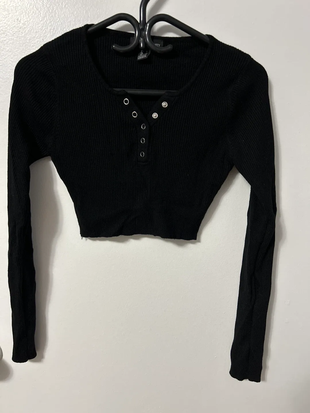 Streetwear Society Black Crop Top - Size Small thumbnail