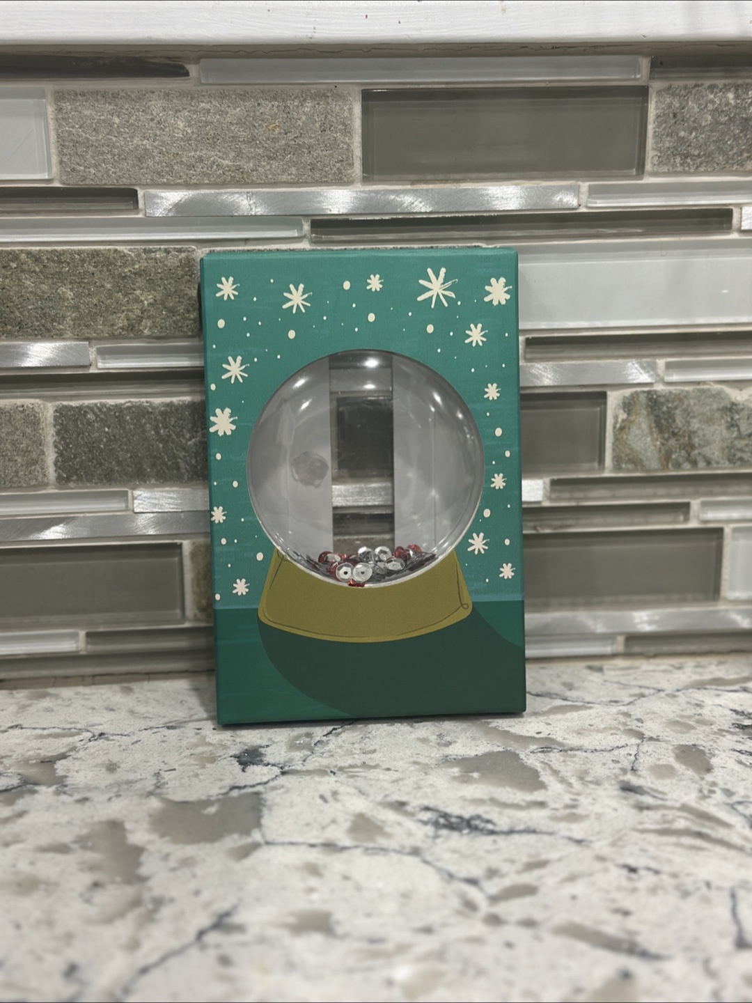 Gift Card Box / Snow Globe Photo Holder