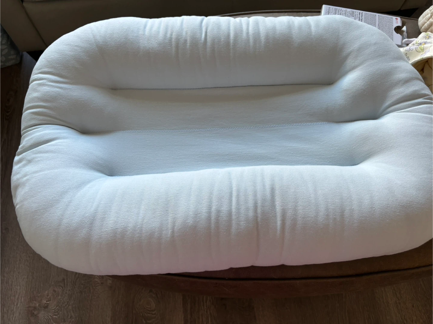 Snuggle Me Infant Lounger - Light Blue - photo 3