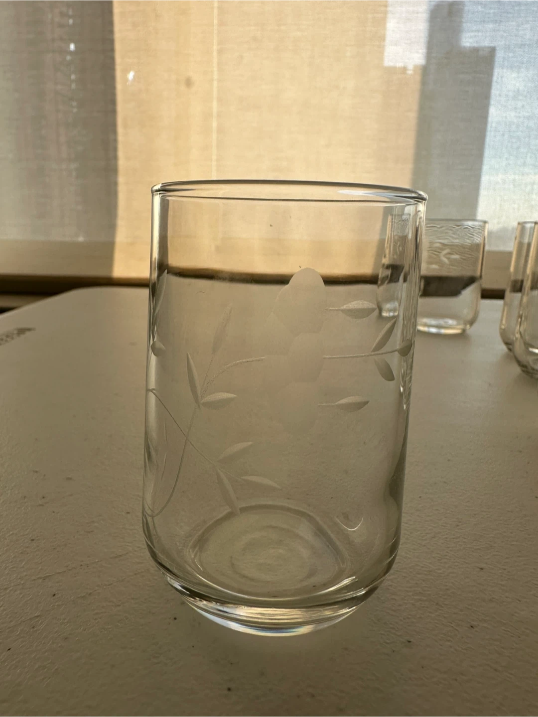 Set of 8 Etched juice glasses - photo 2