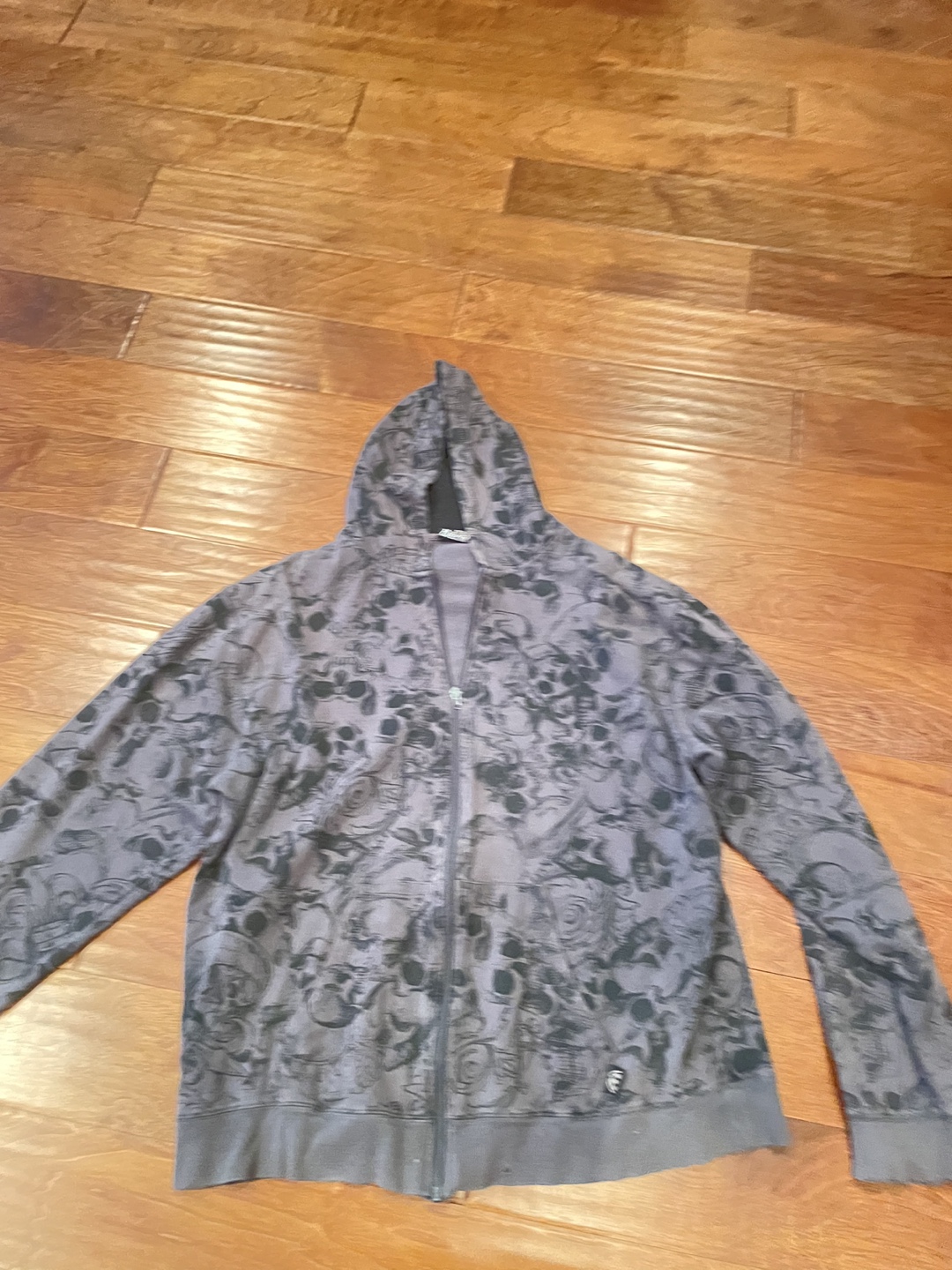 Grunge distressed skull sweater - photo 4