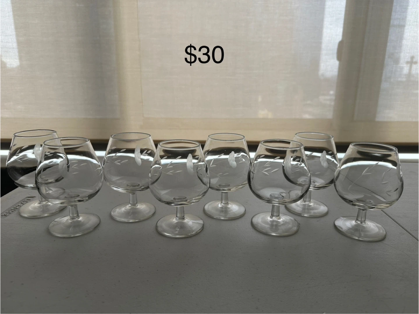 Set of  8 Brandy Glasses