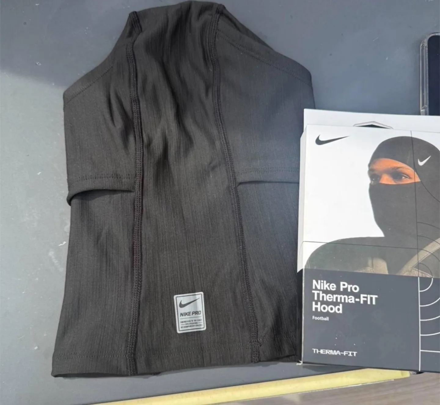 Nike Pro Therma-FIT Hood Black Ski Mask – One Size image indicator(4)