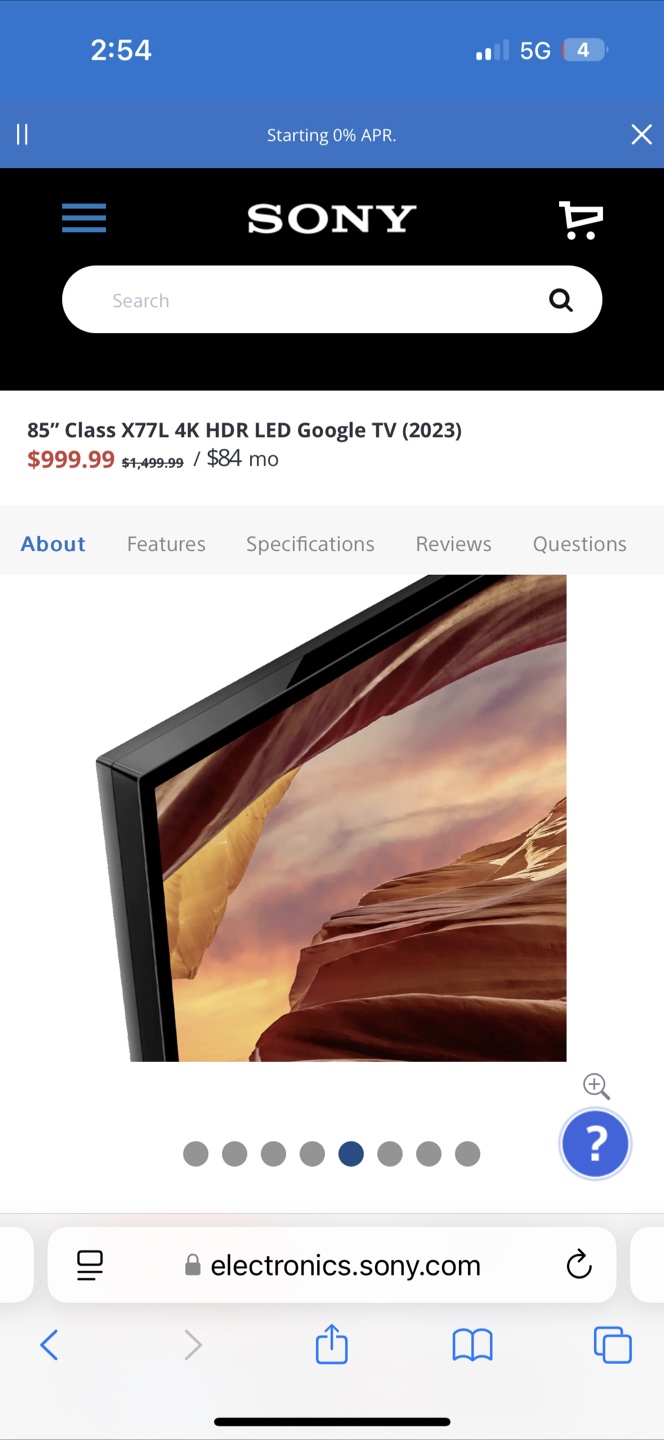 Sony 85" Class X77L 4K HDR LED Google TV (2023) - photo 2