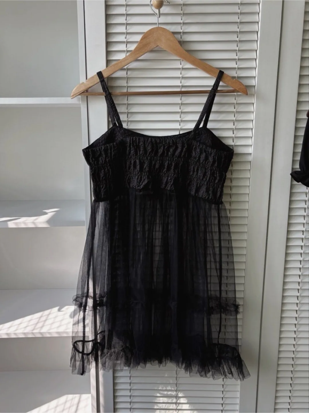 Vintage Black Sheer Mini Dress image indicator(4)