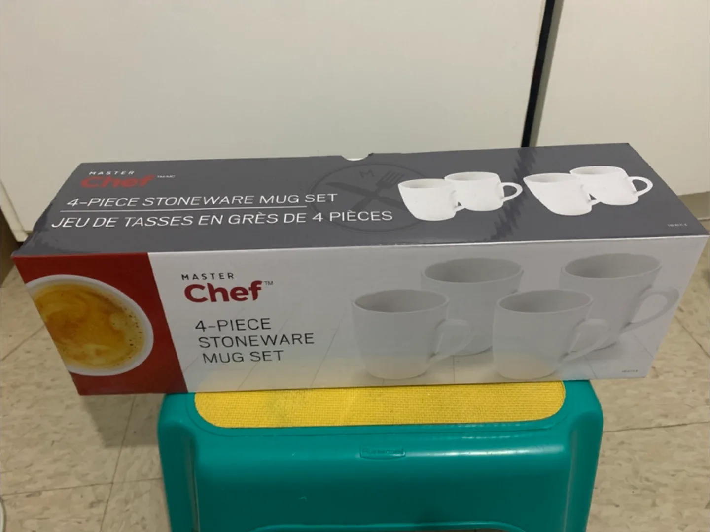 Master Chef 4-Piece Stoneware Mug Set - New thumbnail