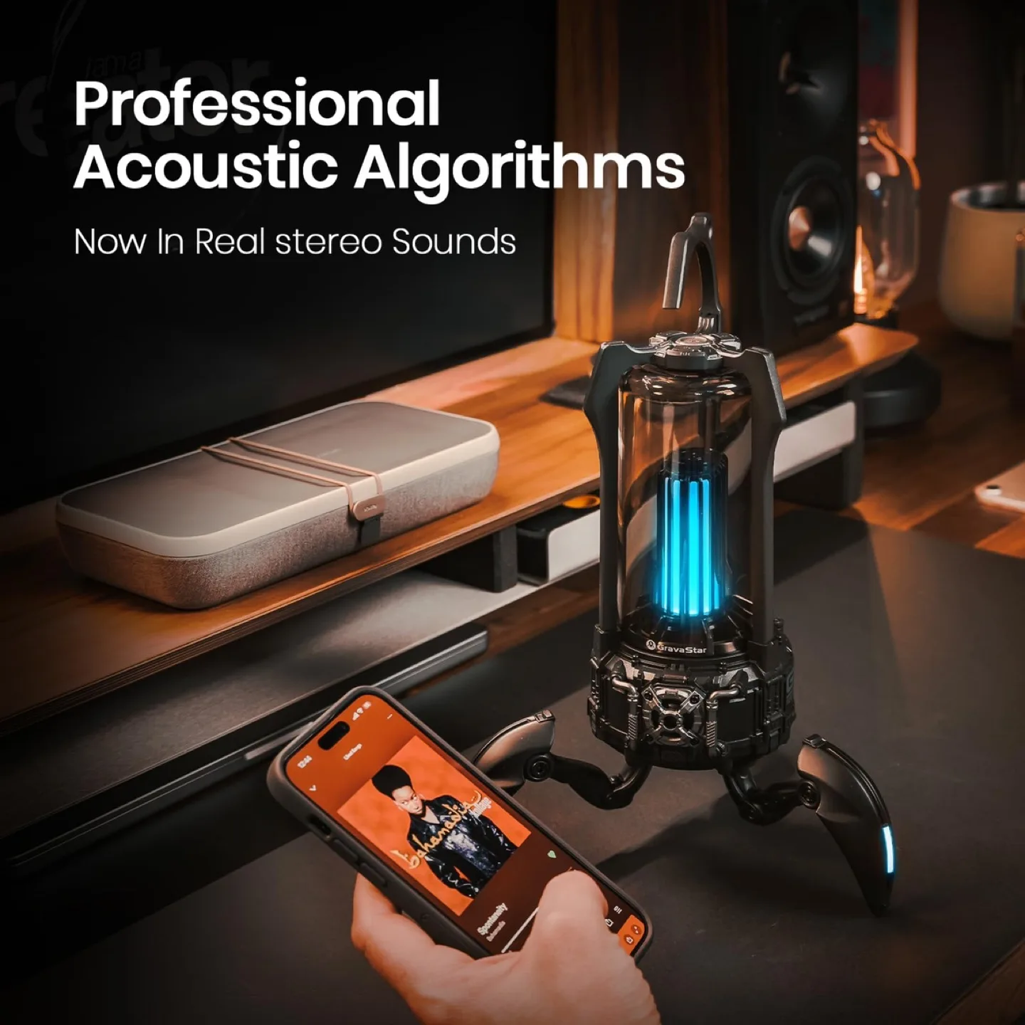 GravaStar Supernova Bluetooth Speaker w HD Sound - Wireless image indicator(3)