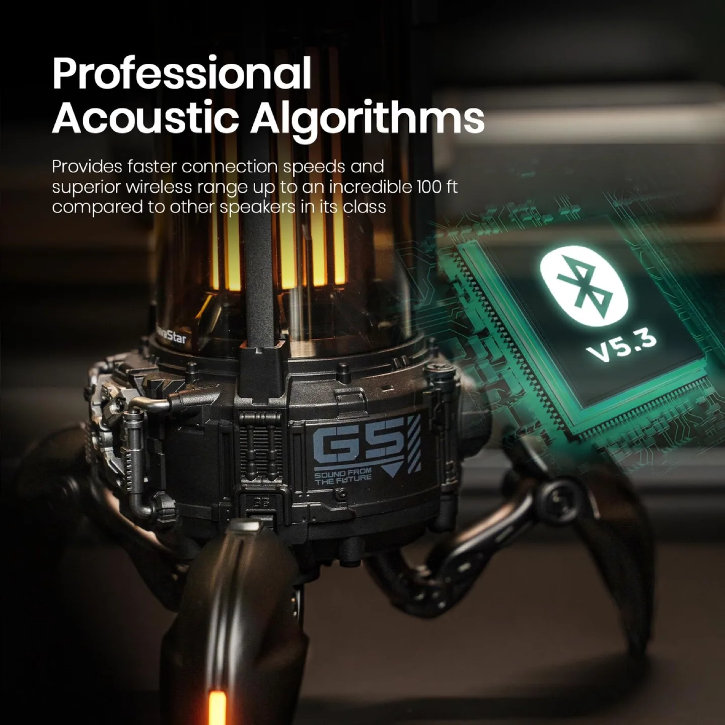 GravaStar Supernova Bluetooth Speaker w HD Sound - Wireless image indicator(6)