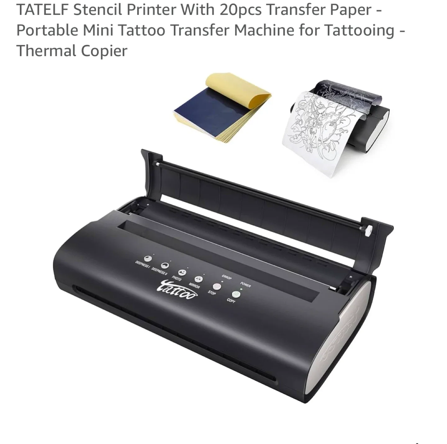 Portable Mini Tattoo Thermal Stencil Printer thumbnail