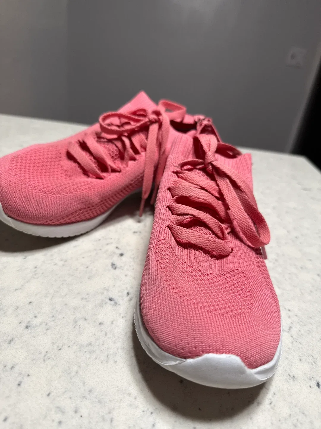 Athletic Works Pink Knit Sneakers thumbnail