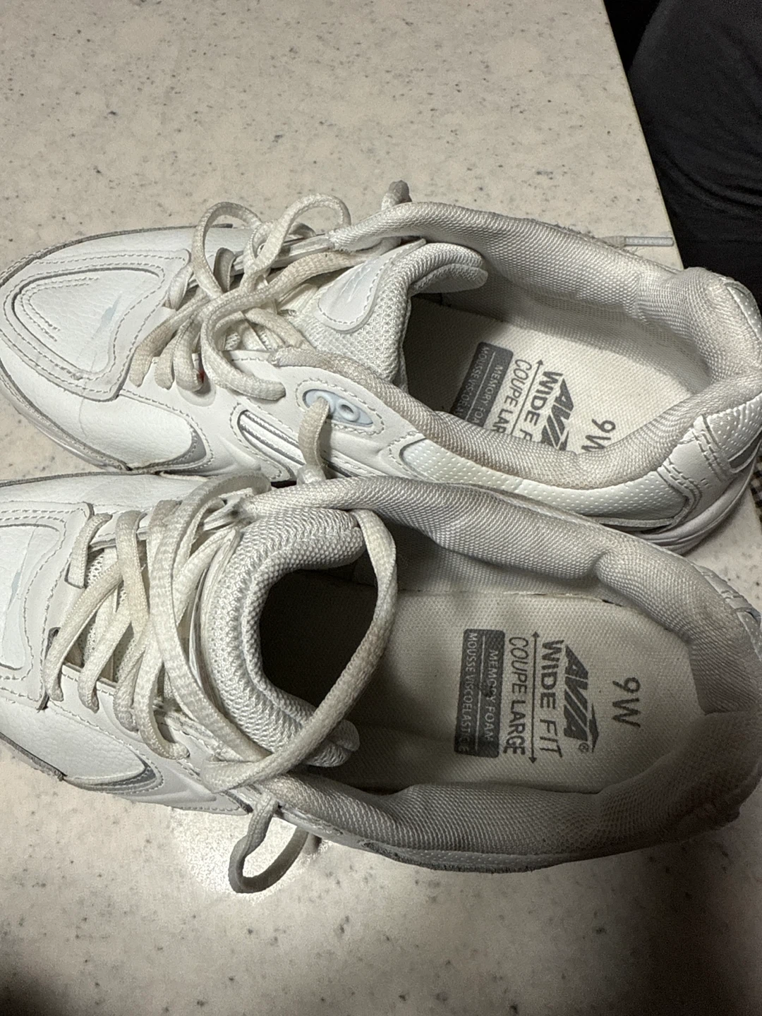 Avia White Wide Fit Sneakers - Women's Size 9W - photo 3