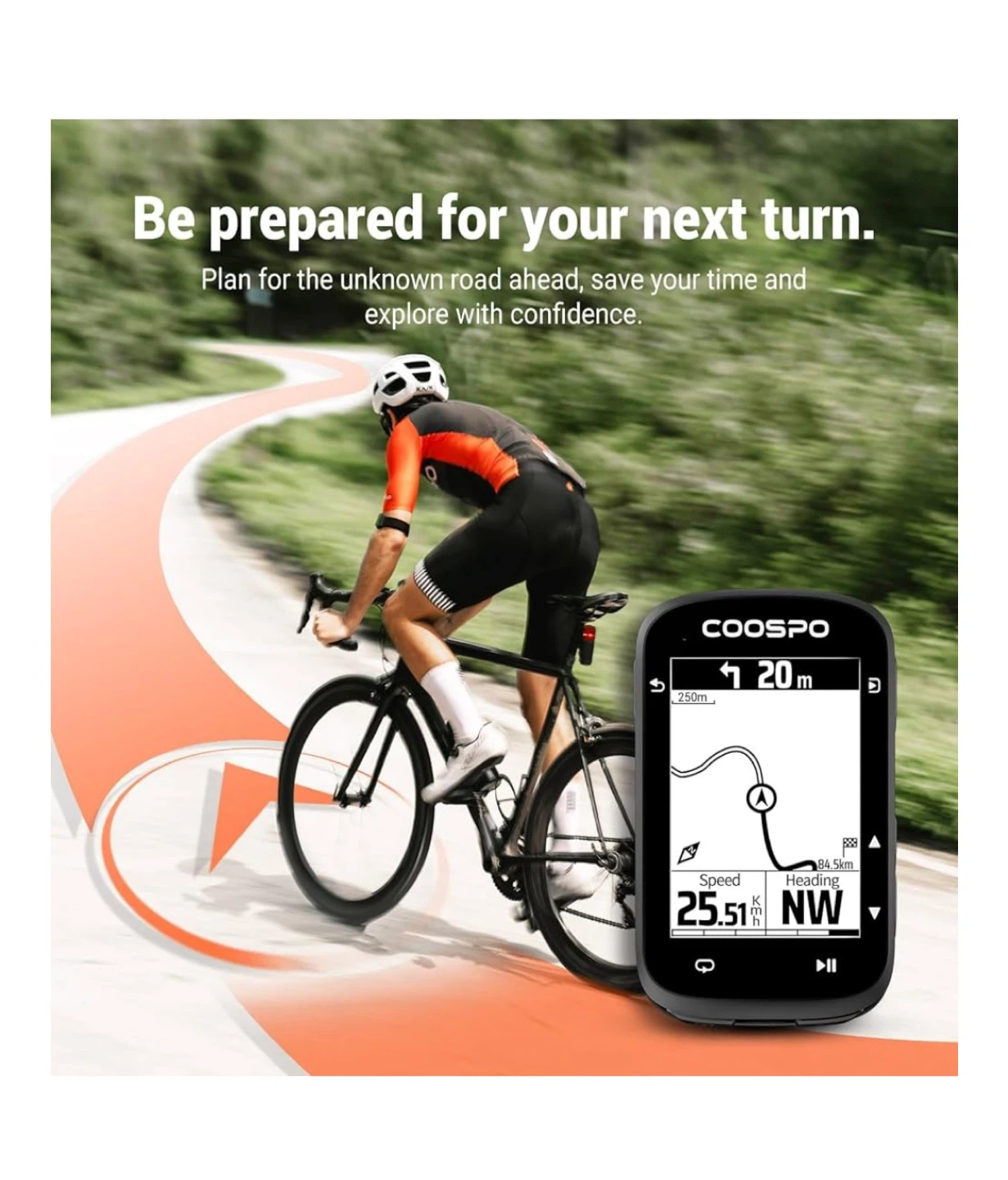 COOSPO CS500 Wireless GPS Bike Computer - photo 3