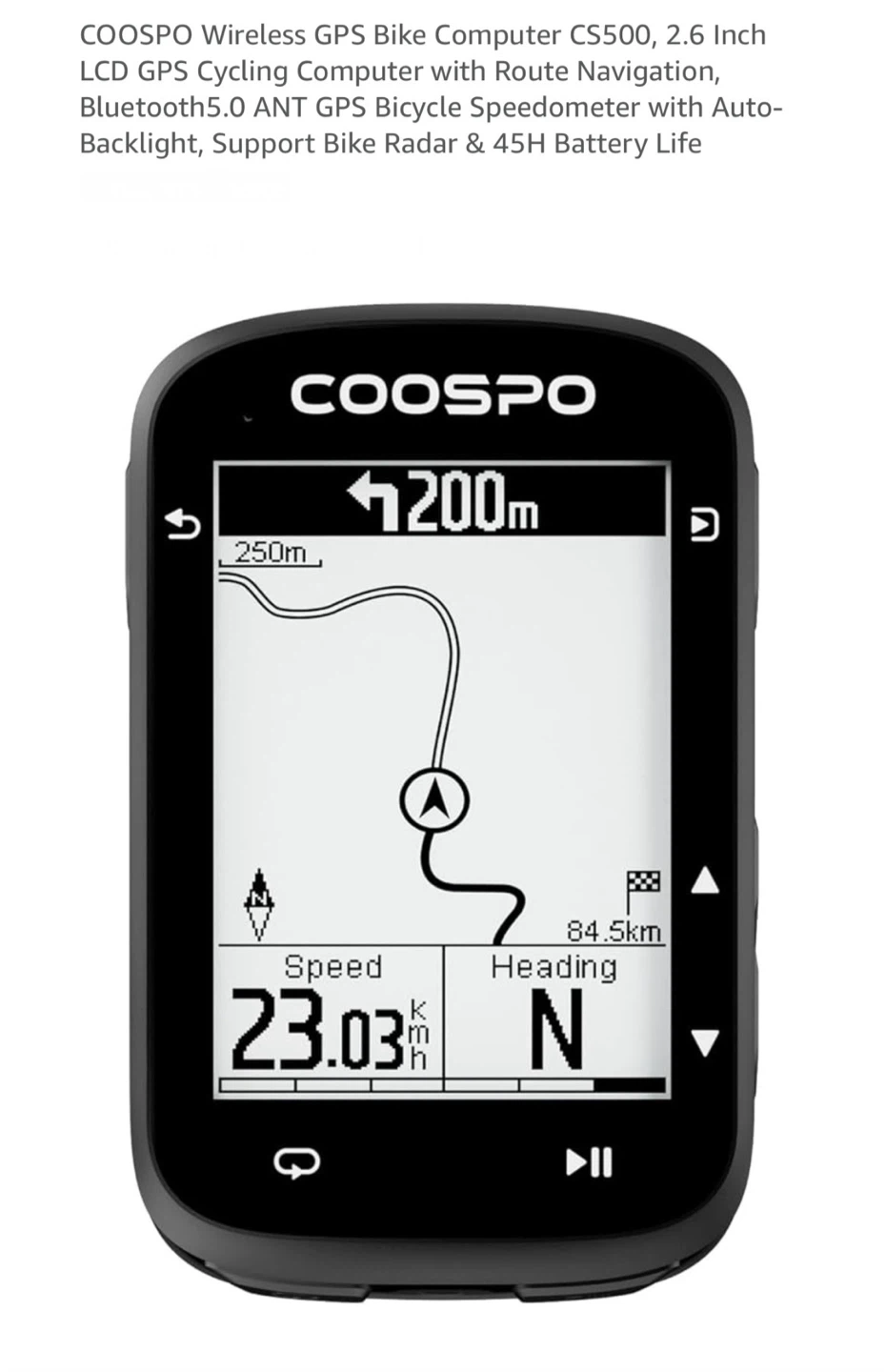 COOSPO CS500 Wireless GPS Bike Computer