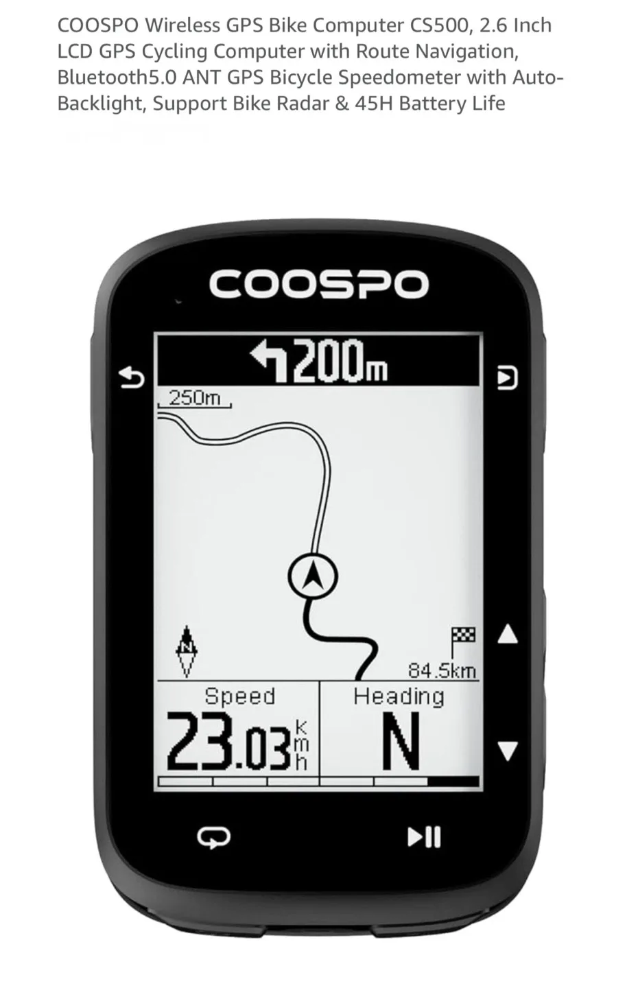 COOSPO CS500 Wireless GPS Bike Computer thumbnail