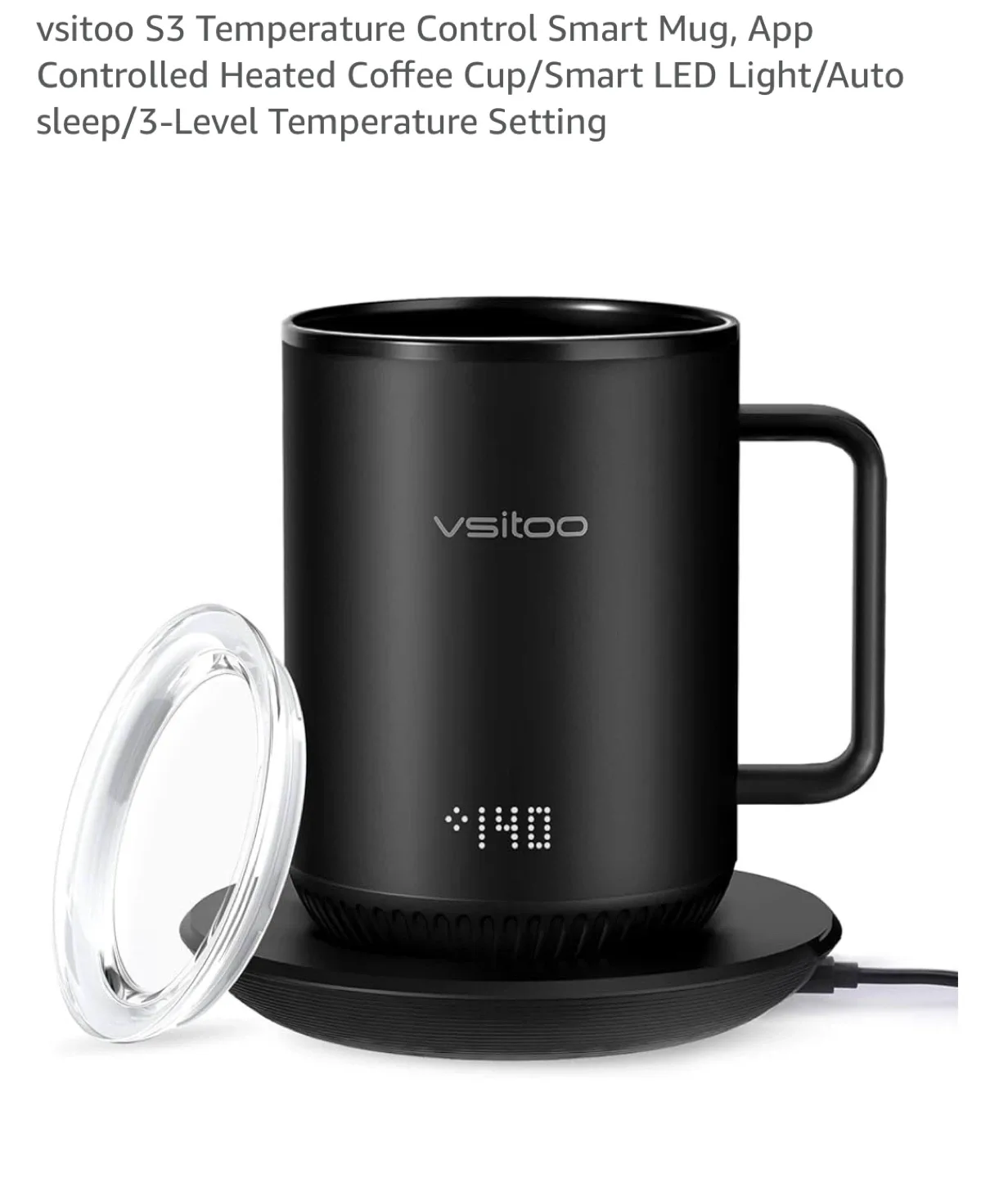 VSItoo S3 Temperature Control Smart Mug thumbnail