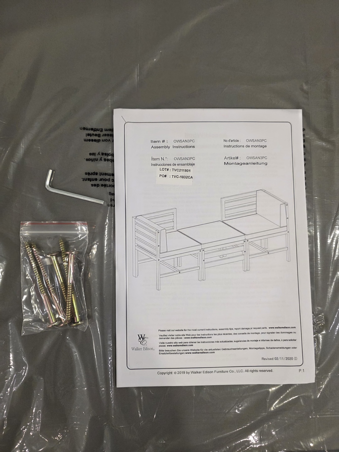 Walker Edison Outdoor Patio Set - NEW! - photo 5