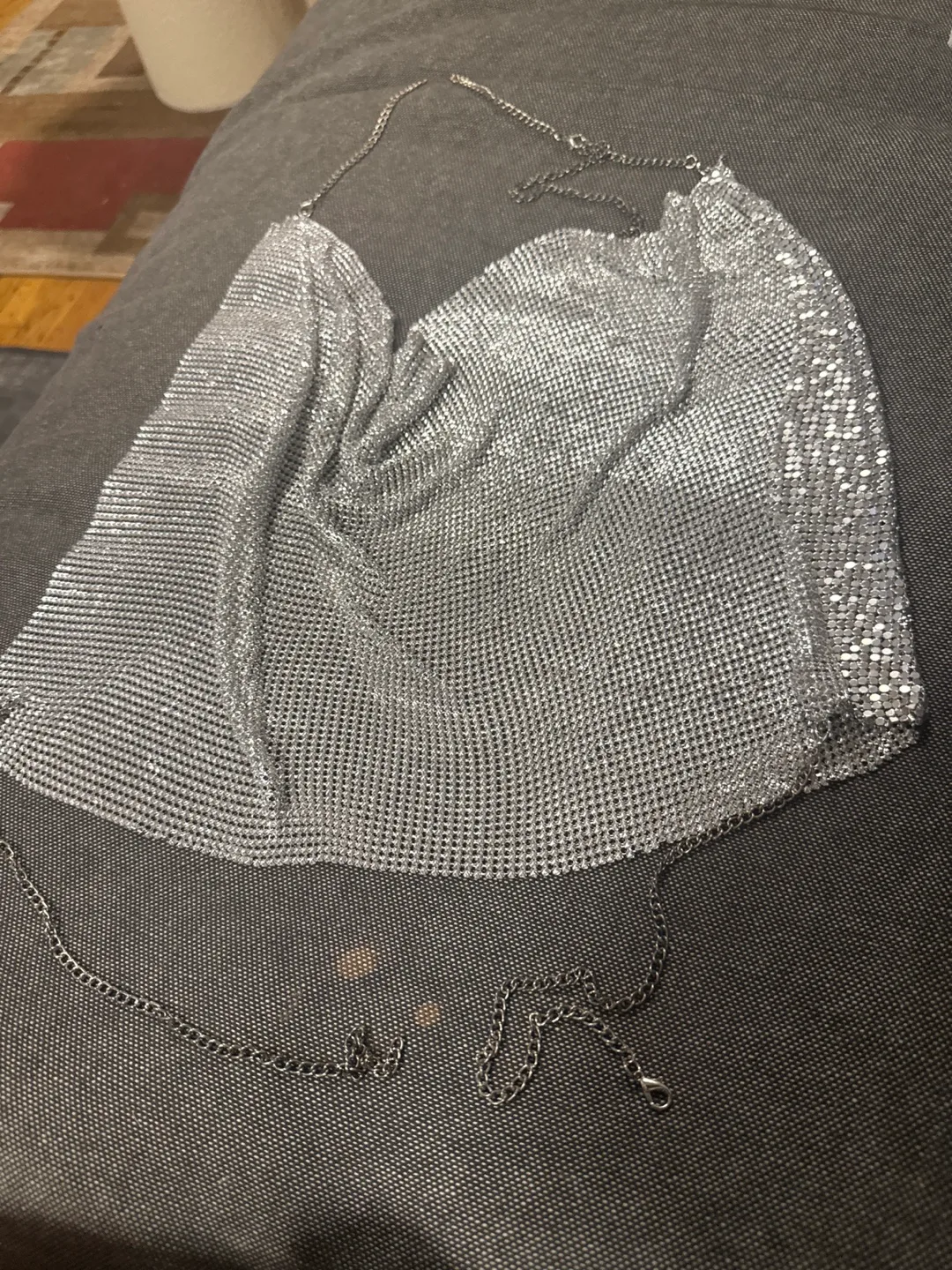 Silver Chainmail Halter Top thumbnail