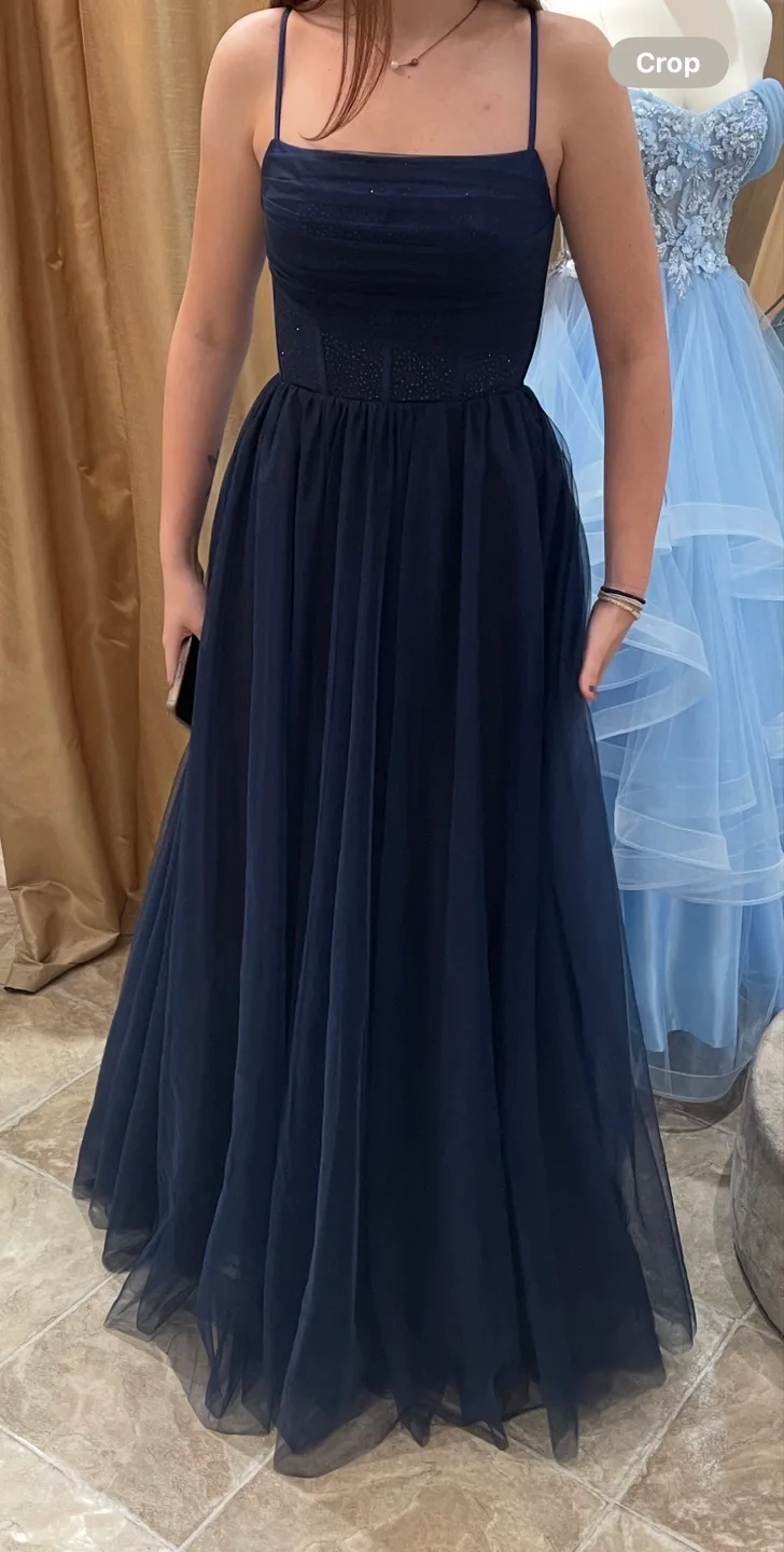 Navy Blue Formal Dress