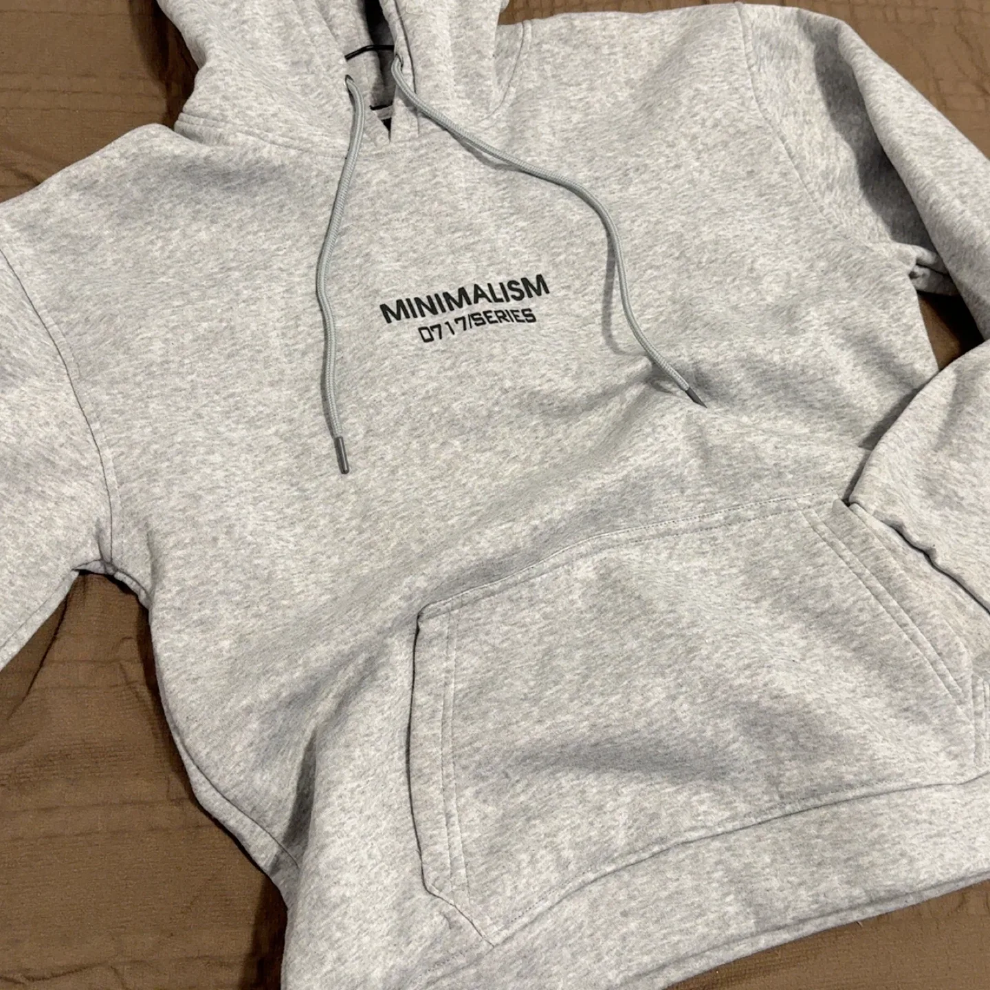 Minimalism 0717 Series Grey Hoodie thumbnail