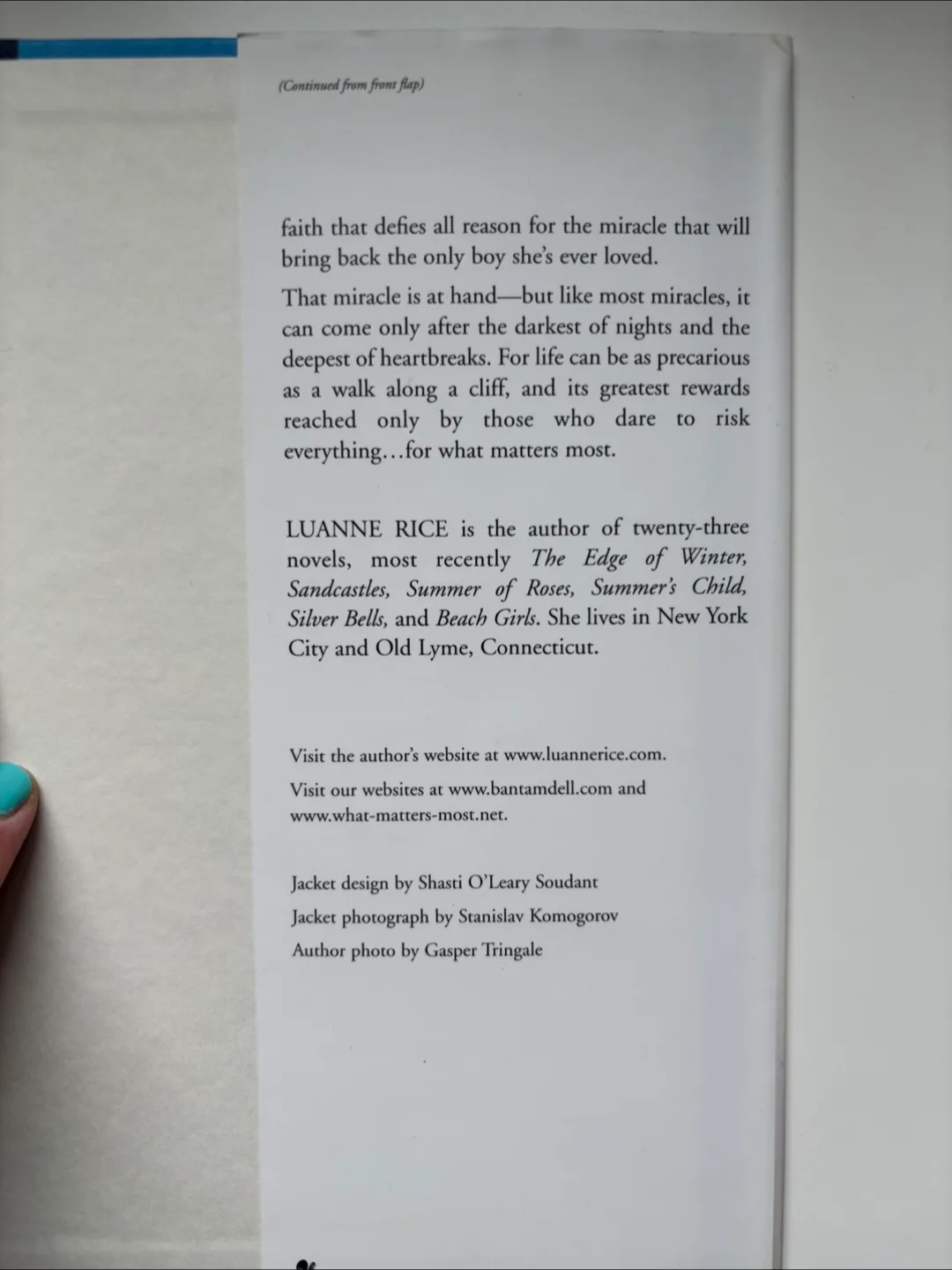 What Matters Most by Luanne Rice image indicator(4)