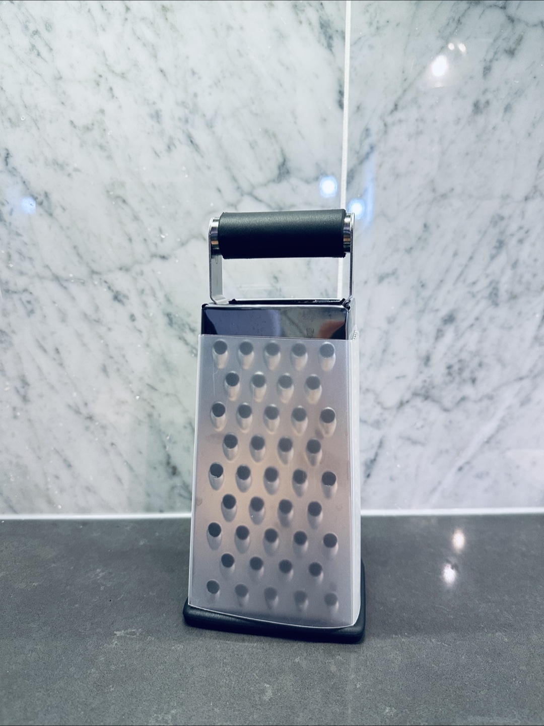 Stainless steel grater for cheeses, vegetables etc