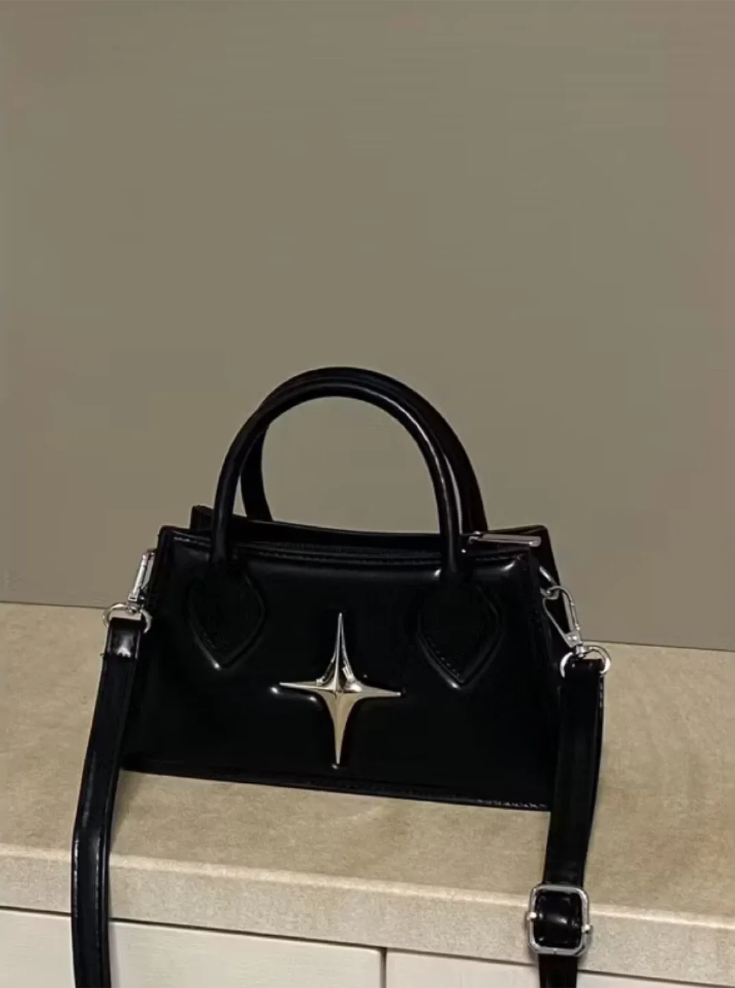 Black Handbag with Star Detail thumbnail