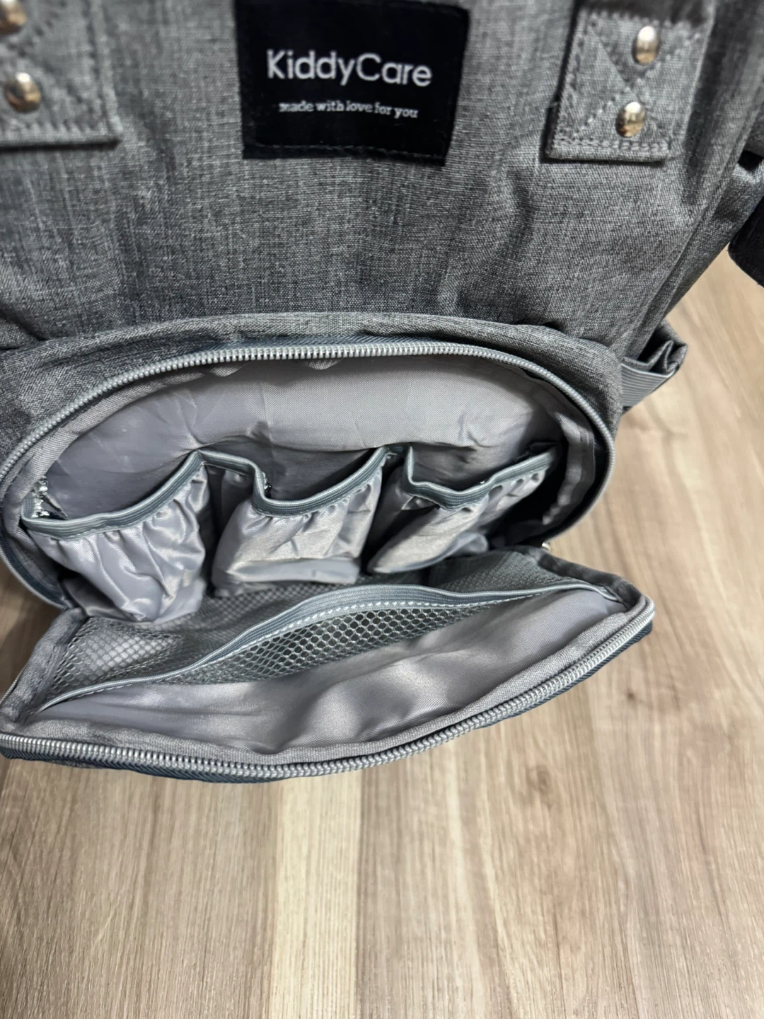KiddyCare Diaper Bag Backpack - Grey - photo 3