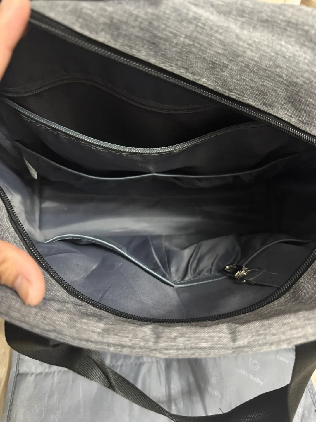 Leke Baby Grey Diaper Bag Backpack with Changing Pad image indicator(2)