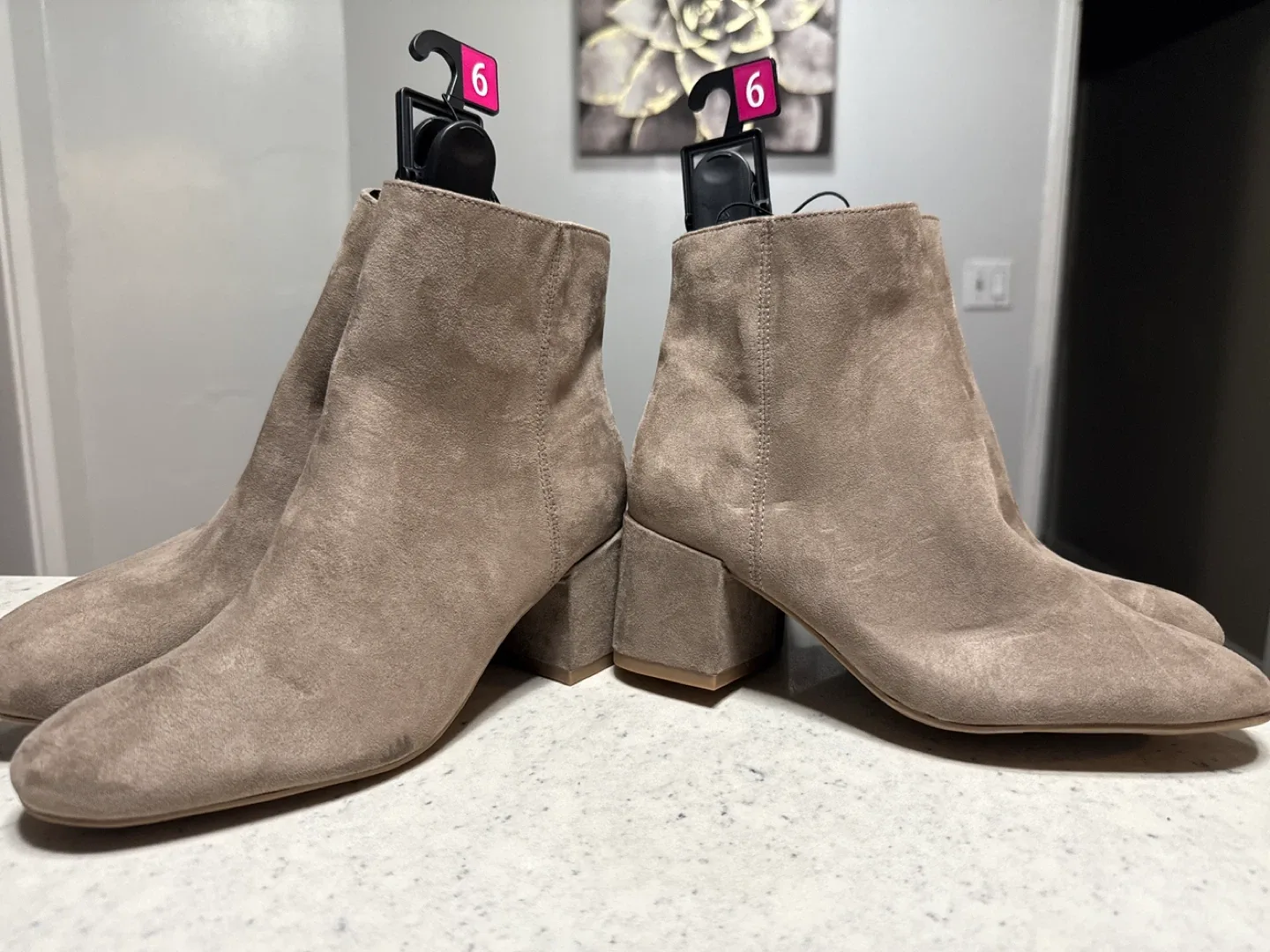 Taupe Ankle Boots - Size 6 thumbnail
