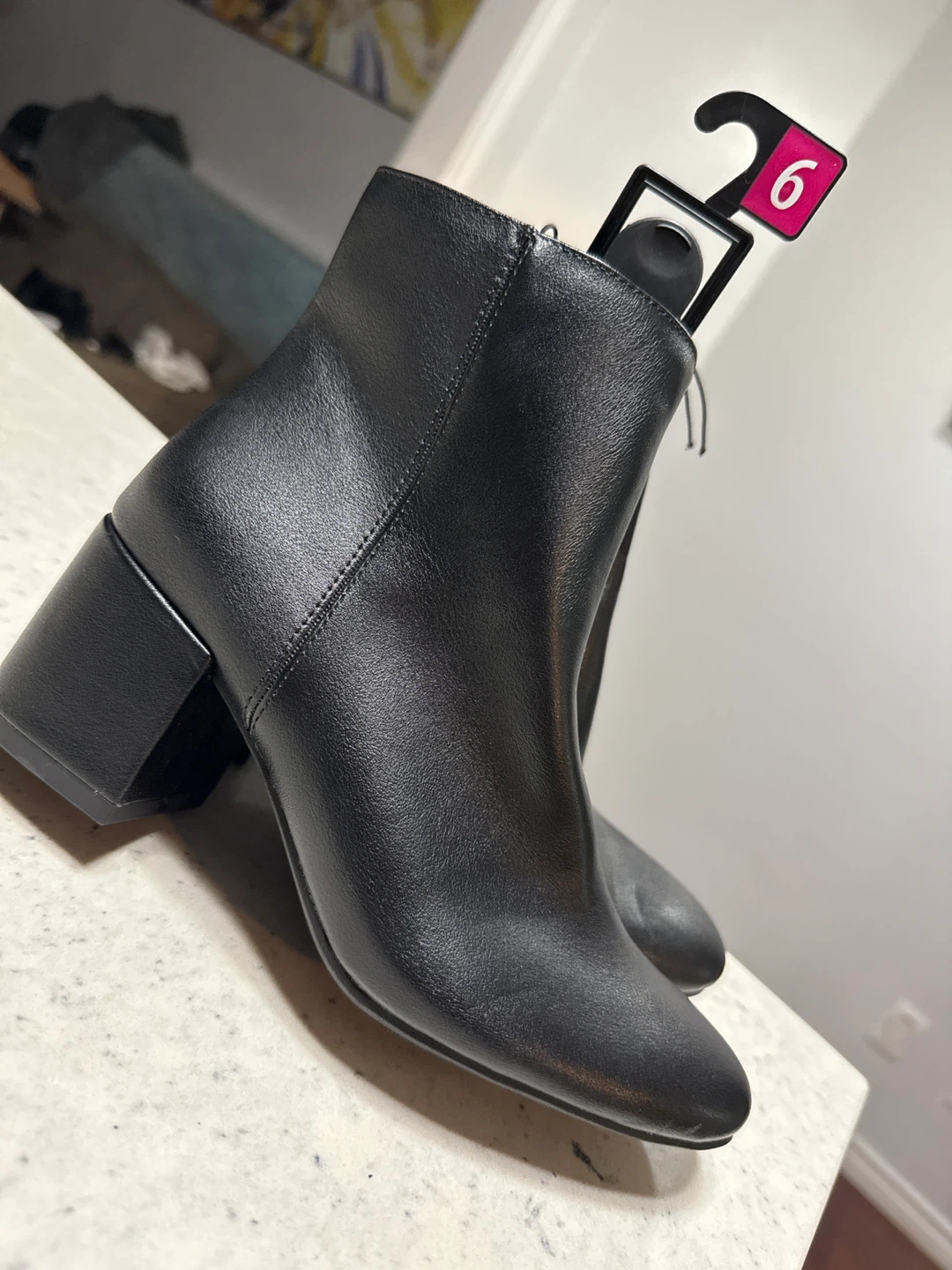 Time and Tru Black Ankle Boots - Size 6, 7