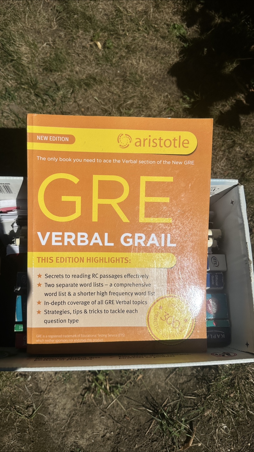 GRE Verbal Grail + Practice Books - photo 2