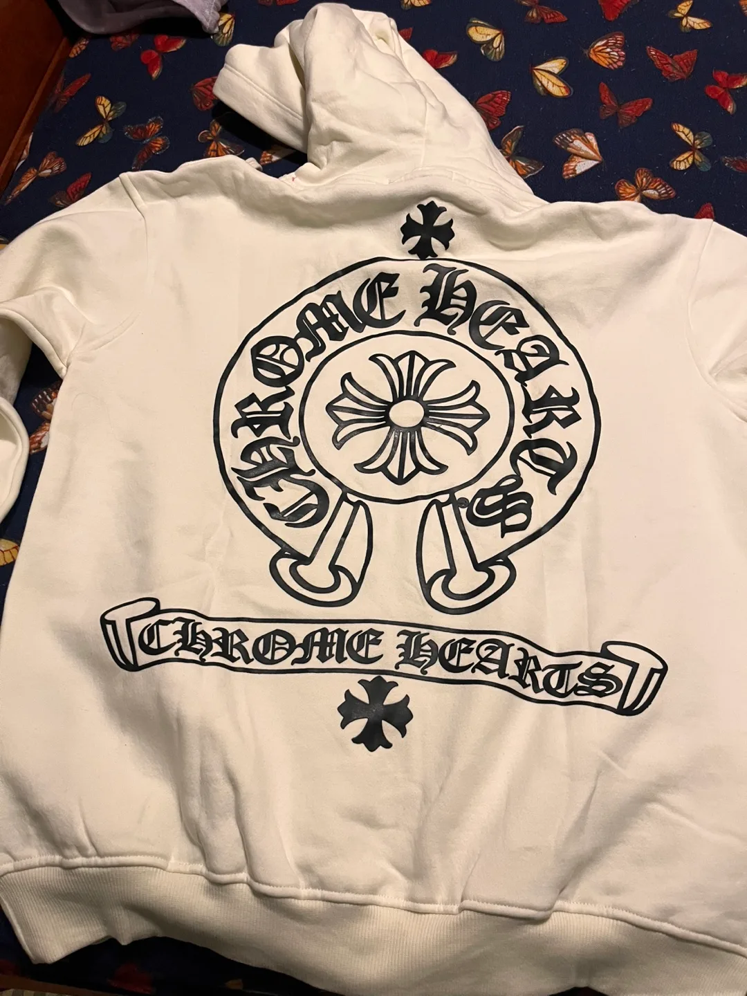 Chrome Hearts White Hoodie thumbnail