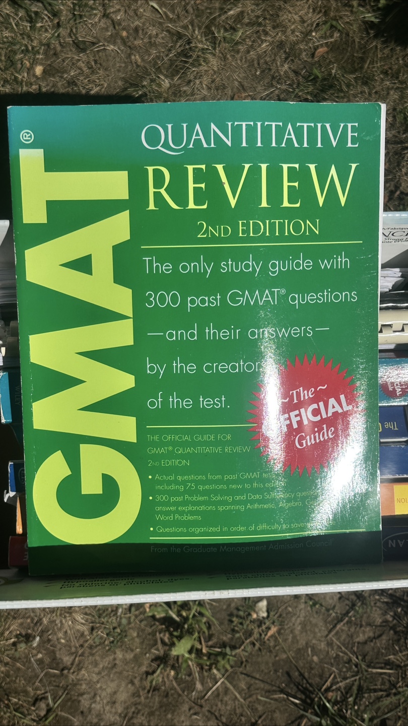 GMAT Review & Quantitative Review Books