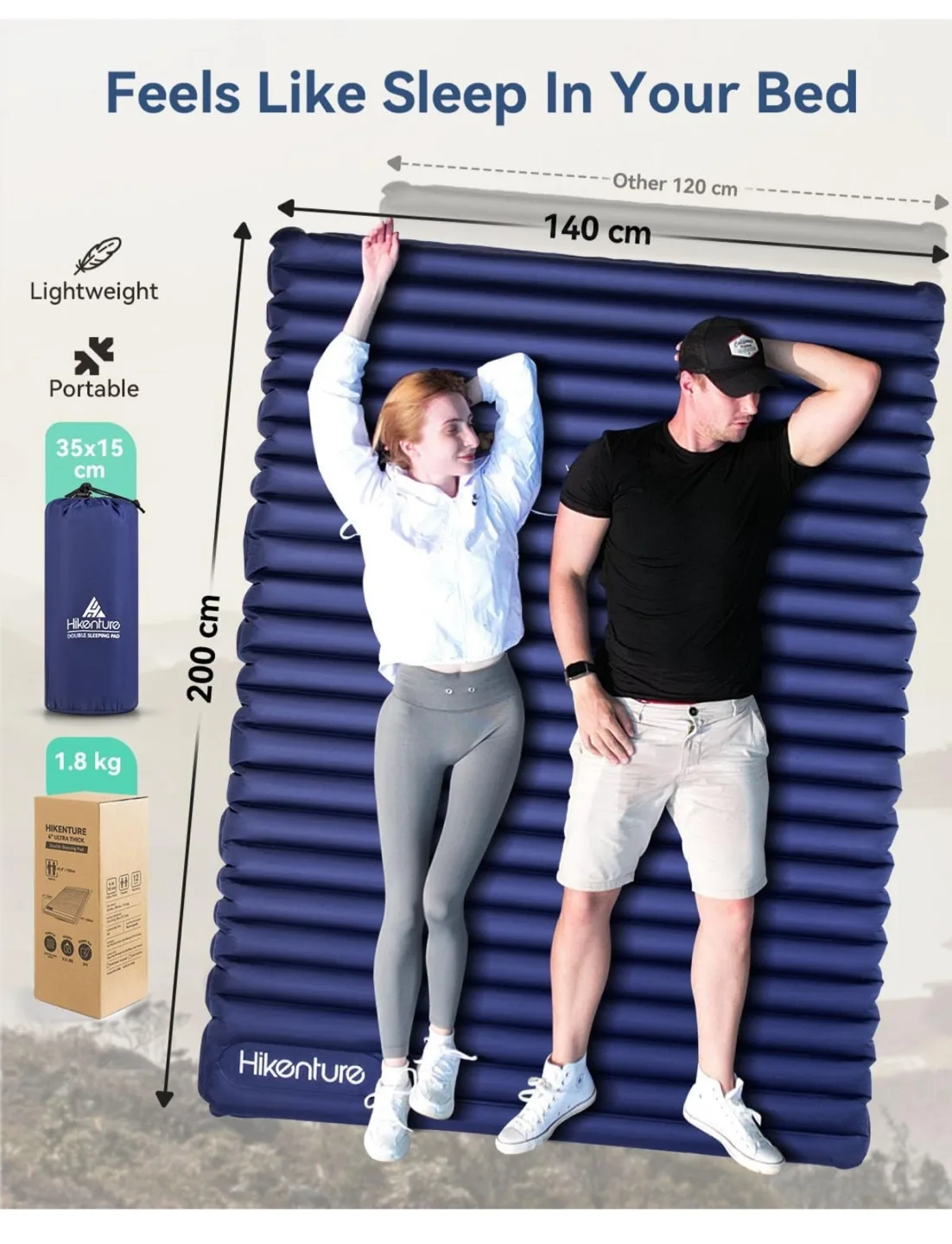 Hikenture Inflatable Sleeping Pad - Like New! image indicator(4)