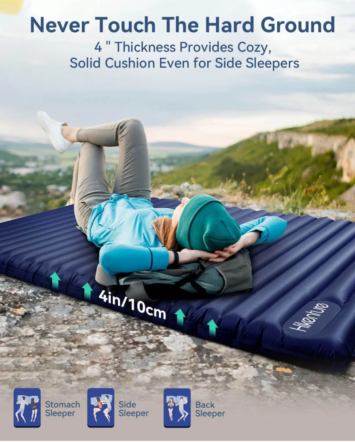Hikenture Inflatable Sleeping Pad - Like New! image indicator(5)
