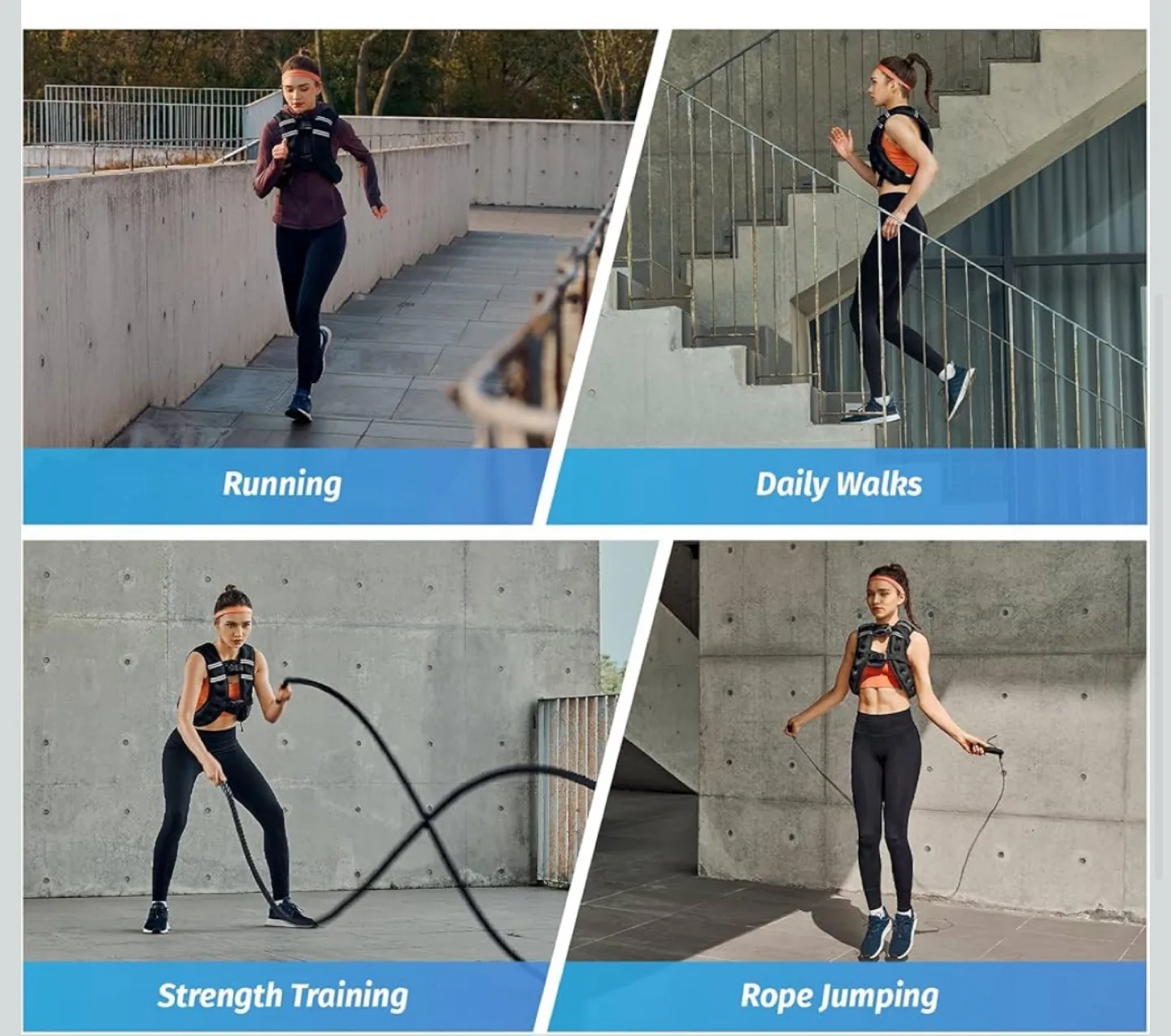 Adjustable Weighted Vest - Black 16 lb image indicator(3)