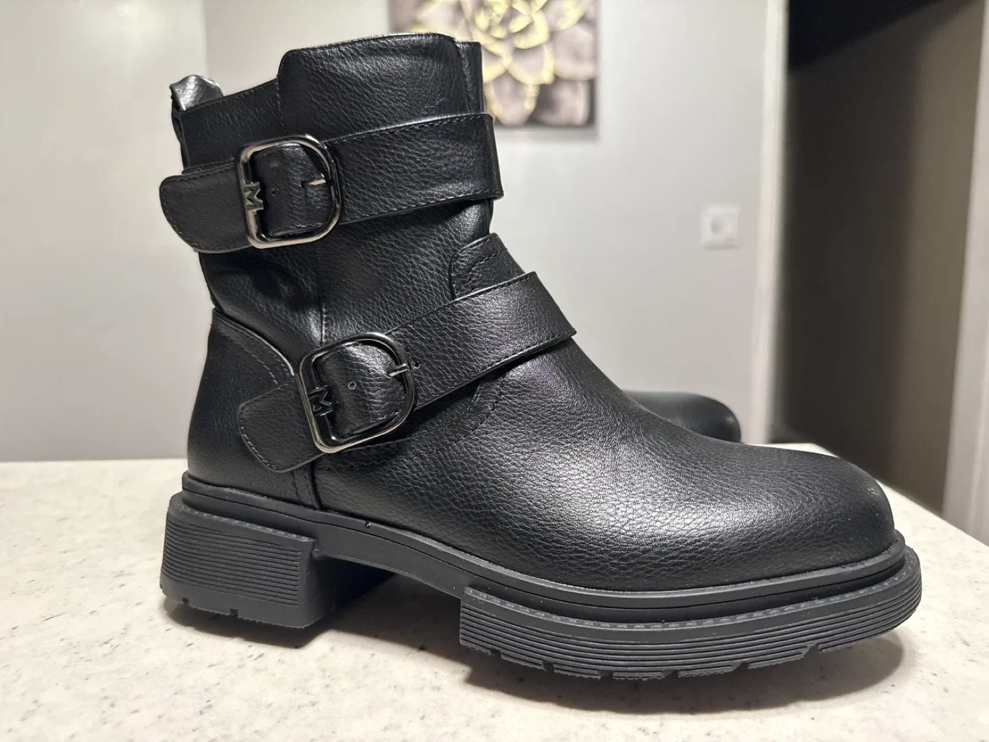 MGXX Black Ankle Boots - Size 7, 9 thumbnail