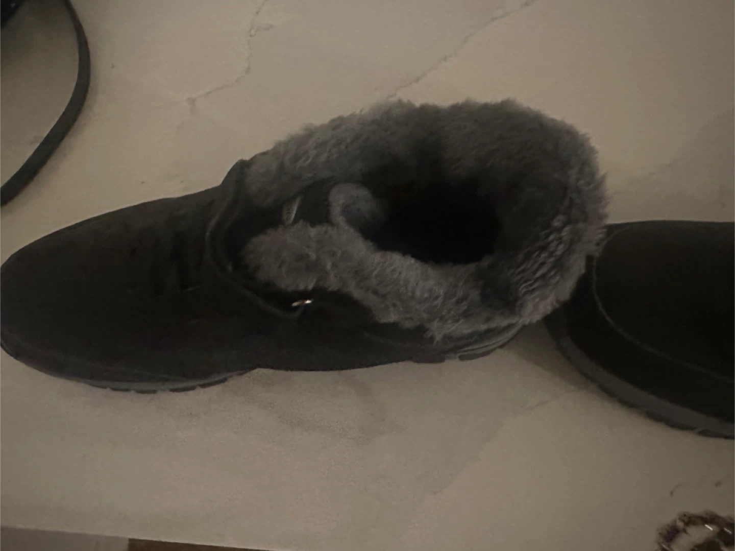 Black Winter Boots with Fur Lining - photo 3