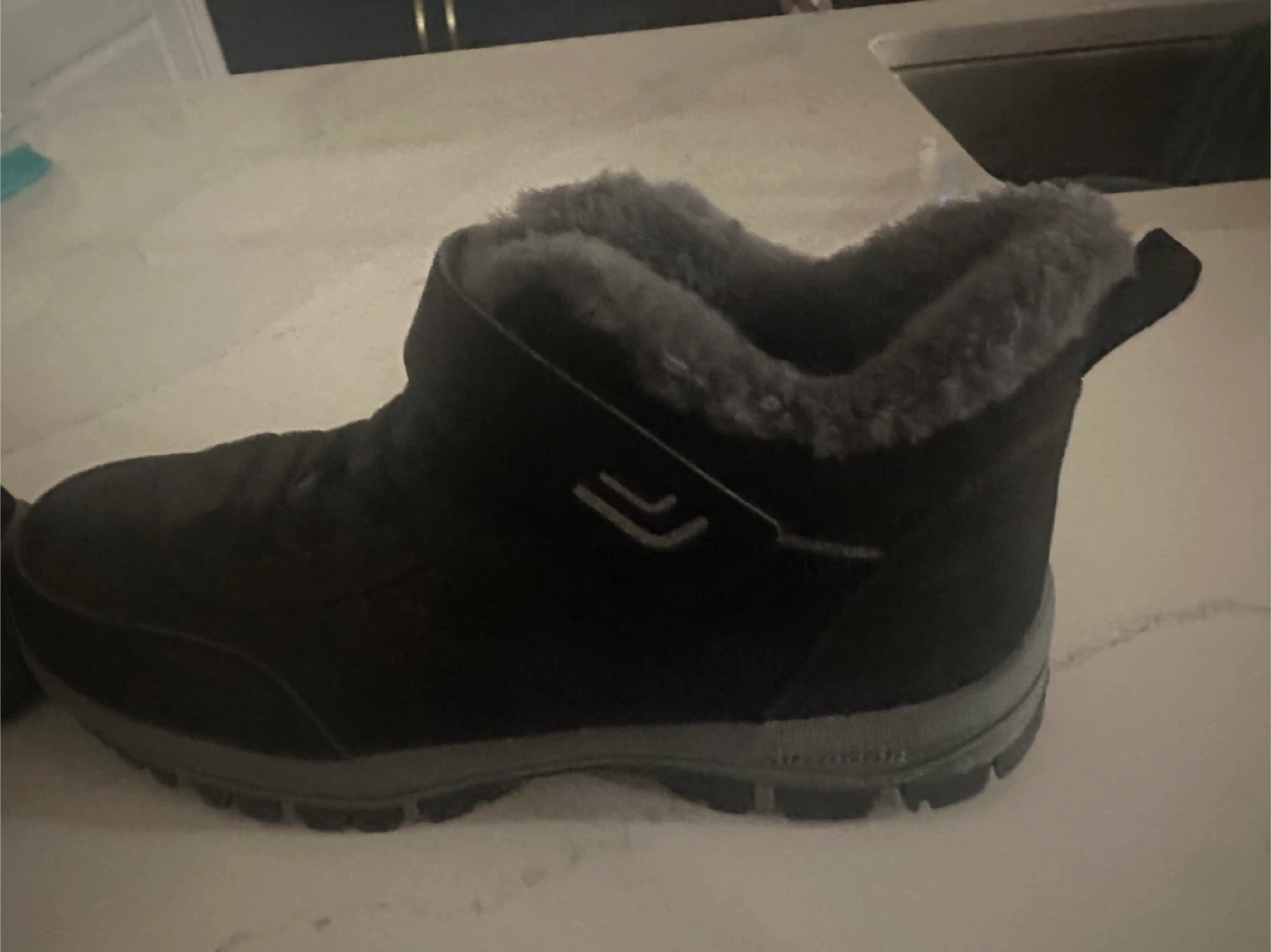 Black Winter Boots with Fur Lining - photo 2