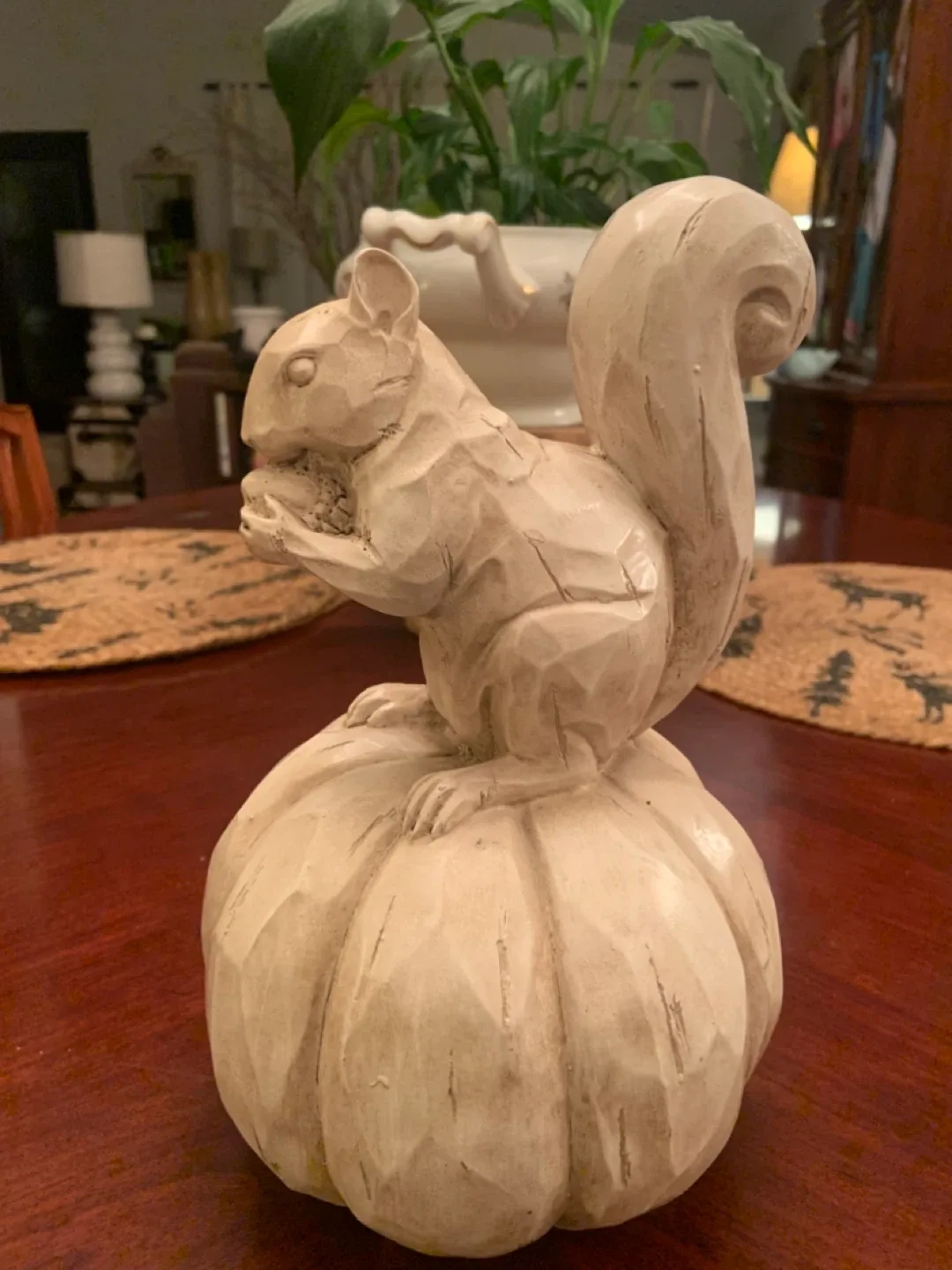 New Squirrel on Pumpkin Fall Decoration image indicator(7)