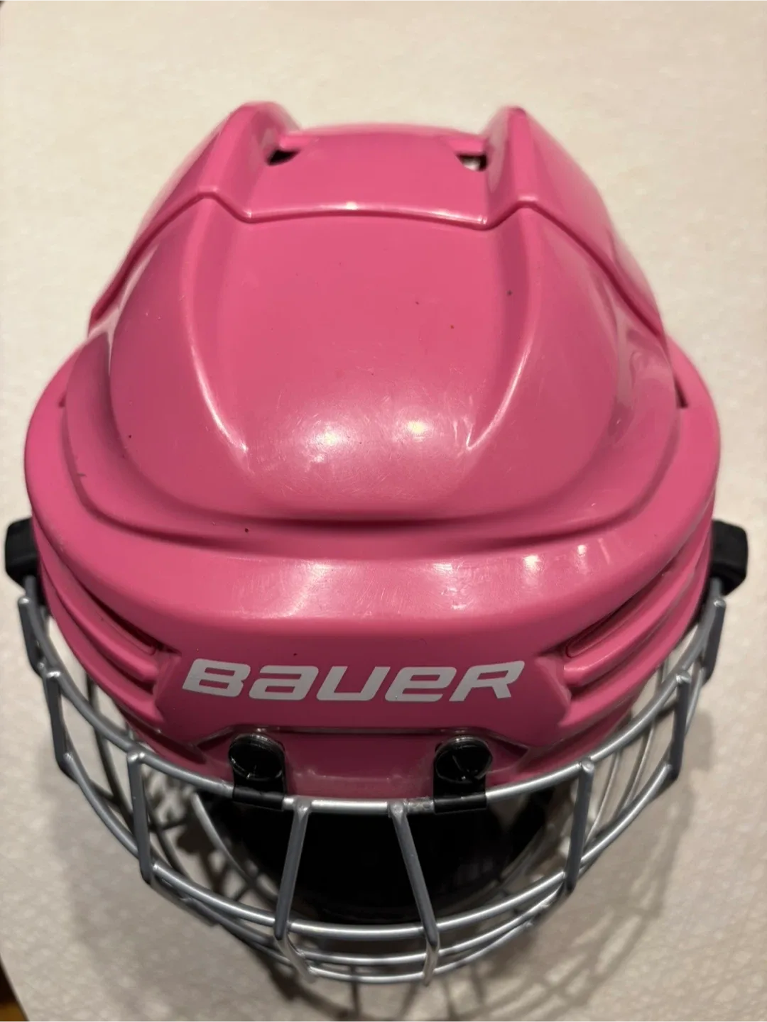 Bauer Prodigy Youth Hockey Helmet Pink Size 6-6 5/8 thumbnail