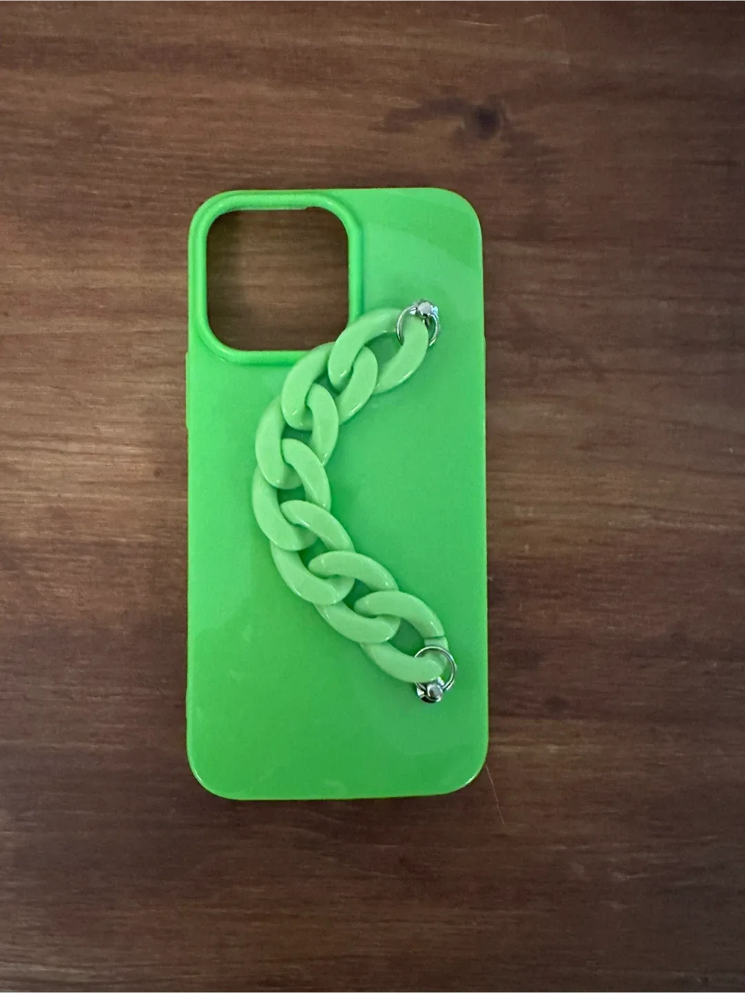 Green iPhone Case with Chain thumbnail