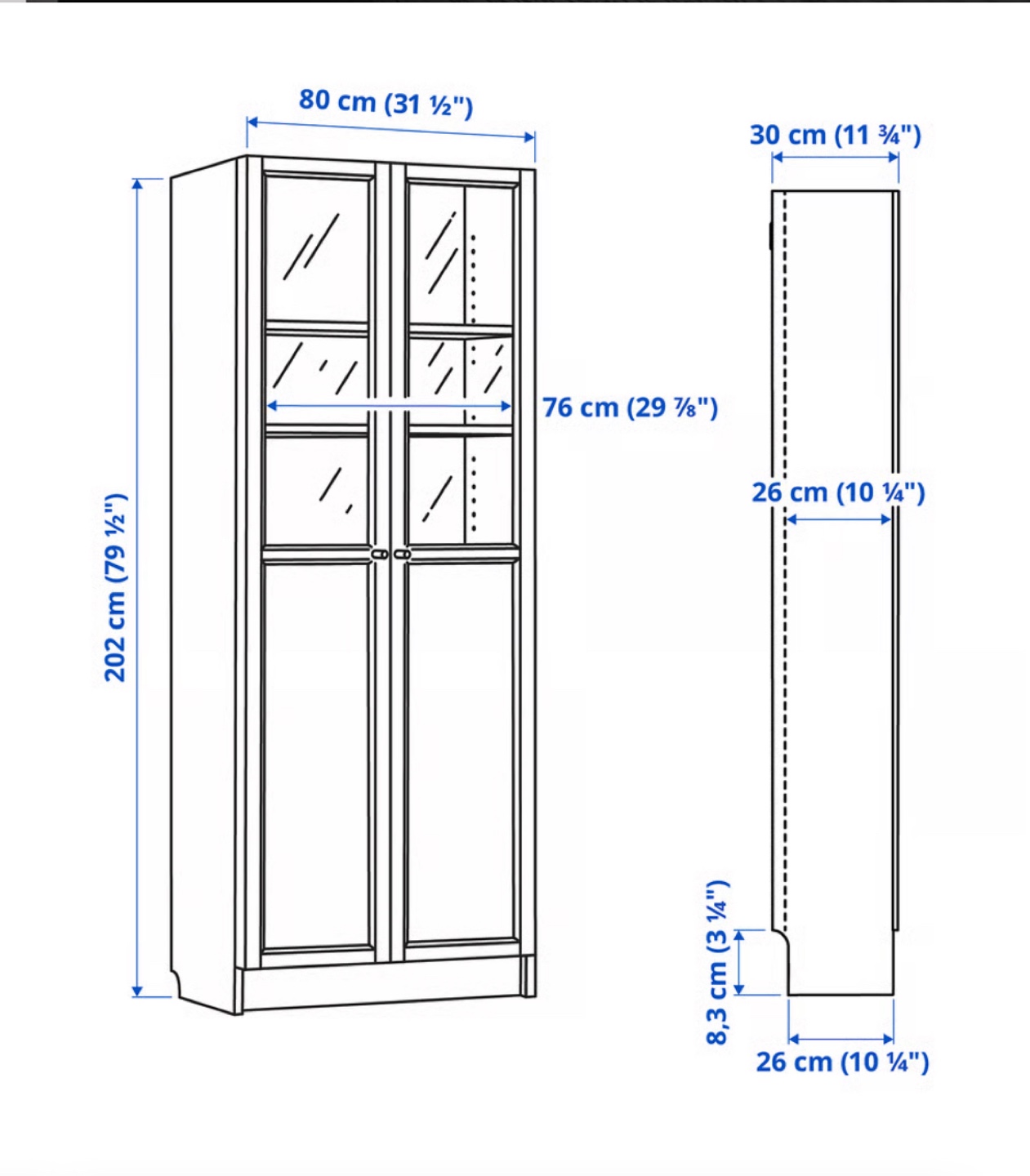 2 IKEA BILLY Bookshelves with extra shelves - photo 4