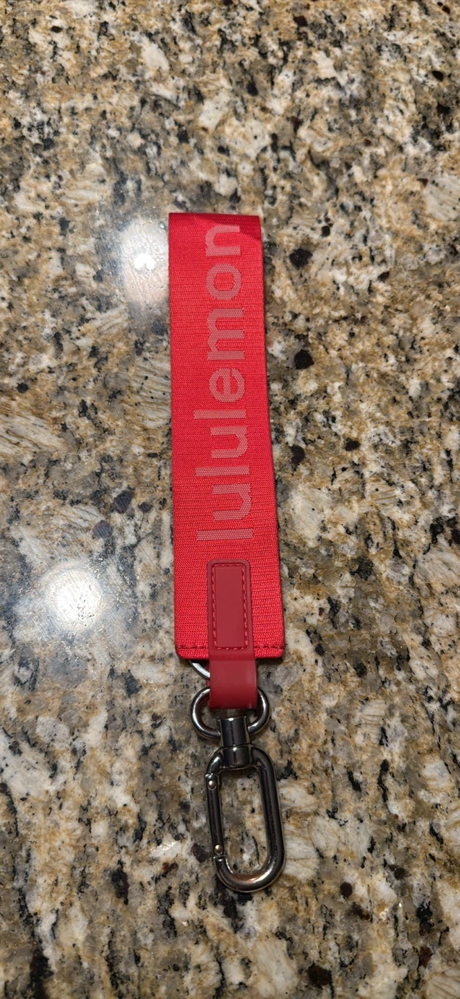 Lululemon Red Keychain