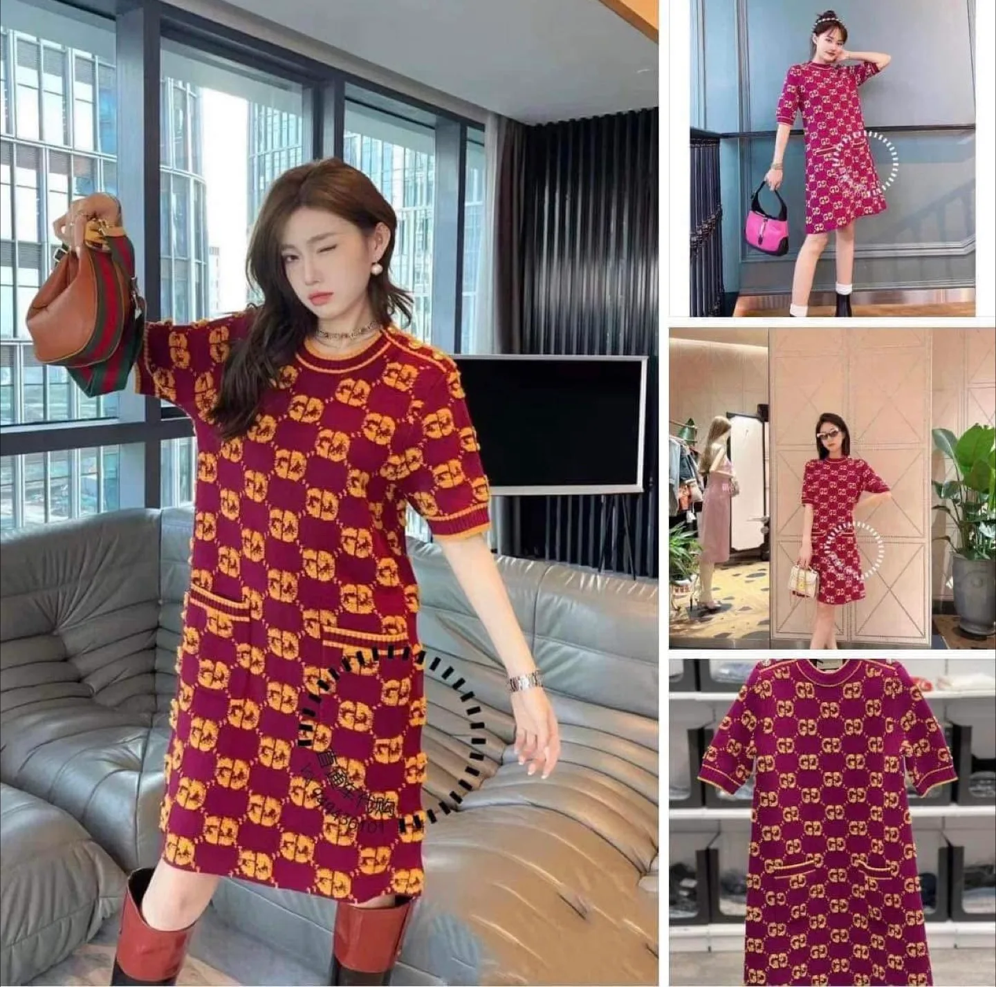Gucci Patterned Knit Dress thumbnail