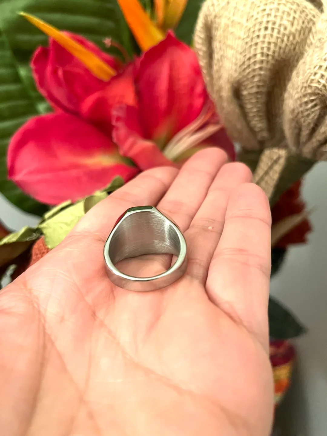 Lion Head Stainless Steel Ring. Size -10 image indicator(5)