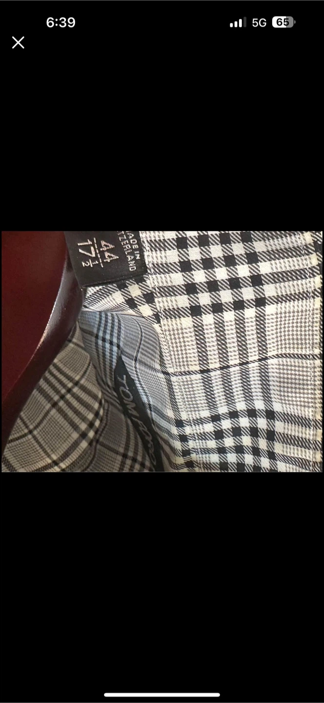 Tom Ford Plaid Dress Shirt - Size 44/17.5 - photo 5
